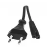 Savio CL-100 maitinimo laidas Juoda 1.8 m IEC Tipas E (3.4 mm, 3.1 mm) IEC C7