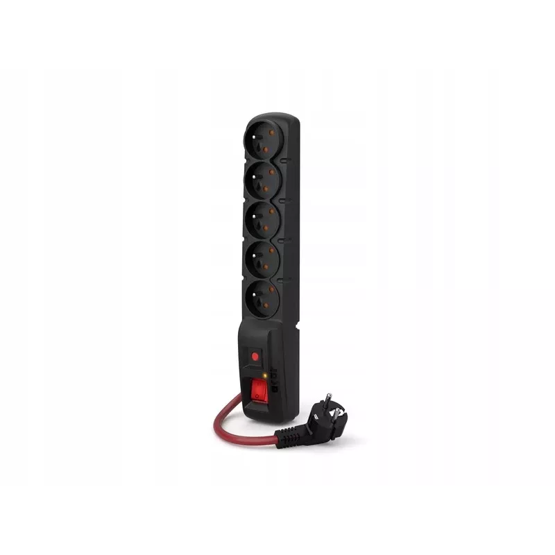 ACAR F5 POWER juodas 5 kintamosios srovės lizdai 230 V 10 m