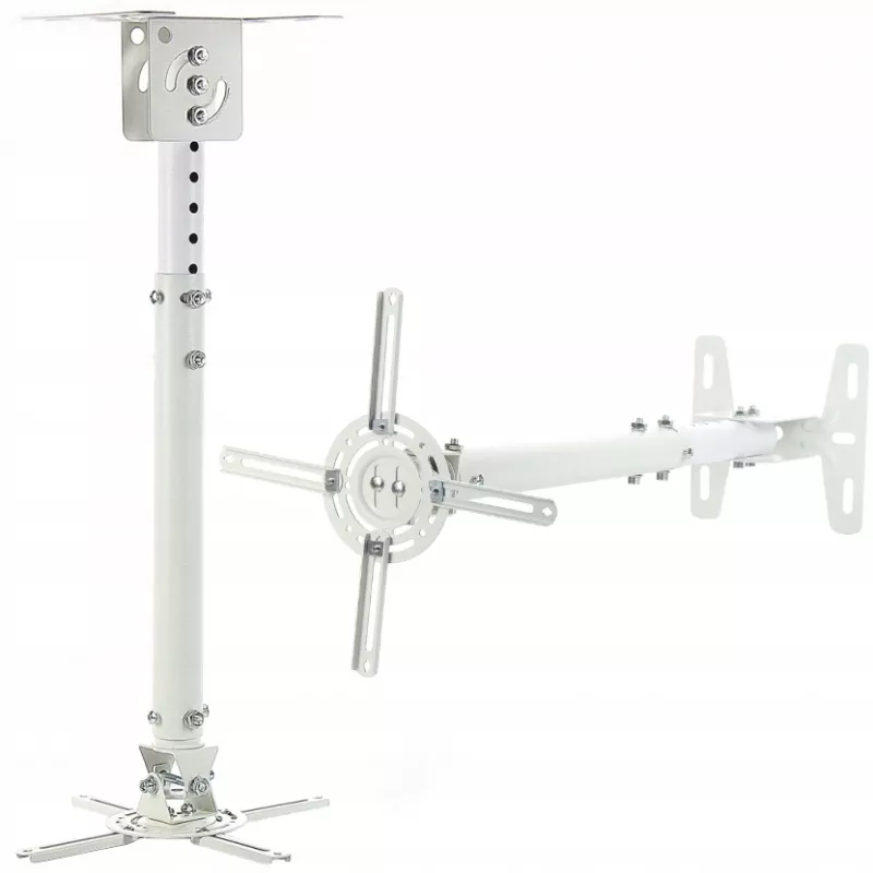 PROJEKTORIAUS LAIKIKLIS PAKABINIMUI 45-76cm P-107W baltas 15KG