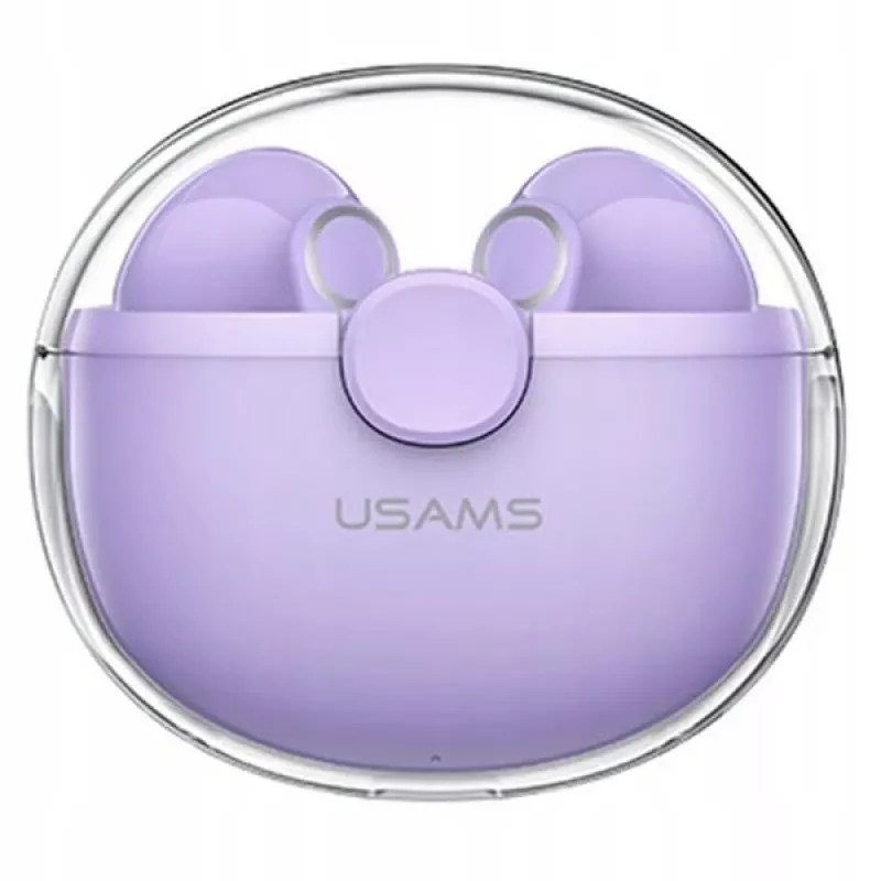 (purple, Bluetooth Headphone 5.1) USAMS Bluetooth Headphone 5.1 belaidės TWS ausinės su lietimui jautriu valdymu, vandeniui atsparios sportinės ausinės su triukšmo slopinimu