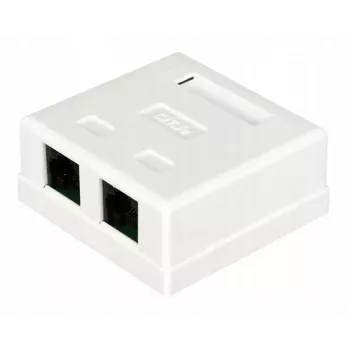 Laido jungtis Alantec GN002 2×RJ45 lizdas–lizdas balta tiesi plastikinė