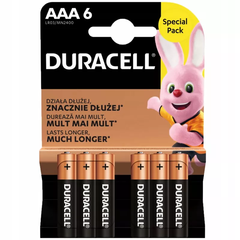 Baterija Duracell AAA R03 6 vnt.