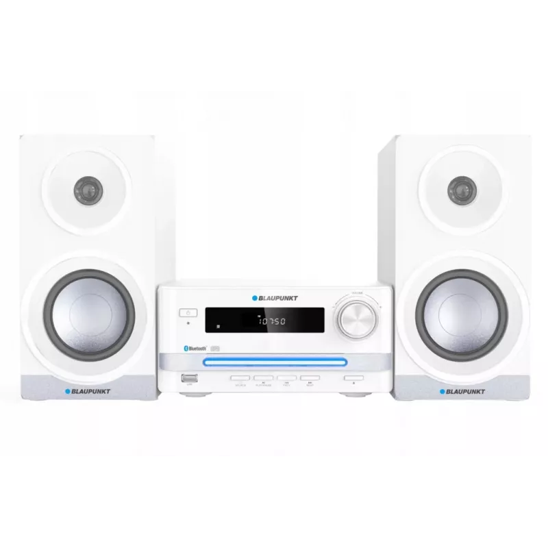 Namų garso mikro sistema BLAUPUNKT MS16BT 15 W, CD/USB/MP3, Bluetooth, FM RDS, balta
