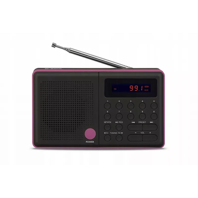 Radijas Pliszka USB, FM juodas
