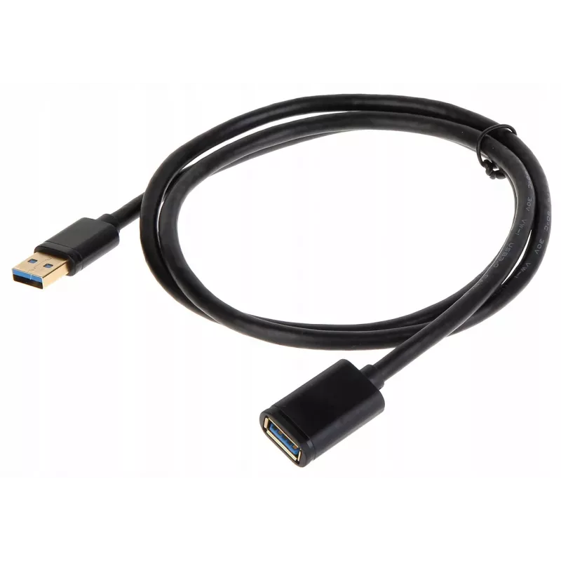UNITEK Y-C457GBK USB kabelis USB 3.2 Gen 1 (3.1 Gen 1) 1 m USB A Juoda
