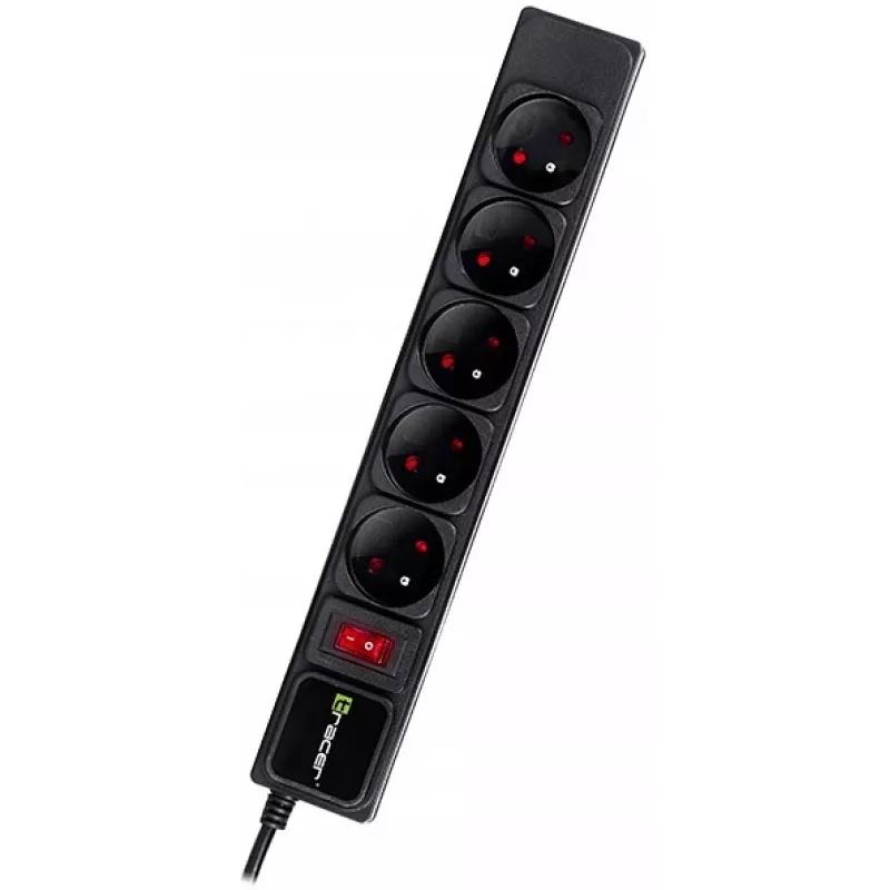 Tracer PowerWatch juodas 5 kintamosios srovės lizdai 3 m C tipo