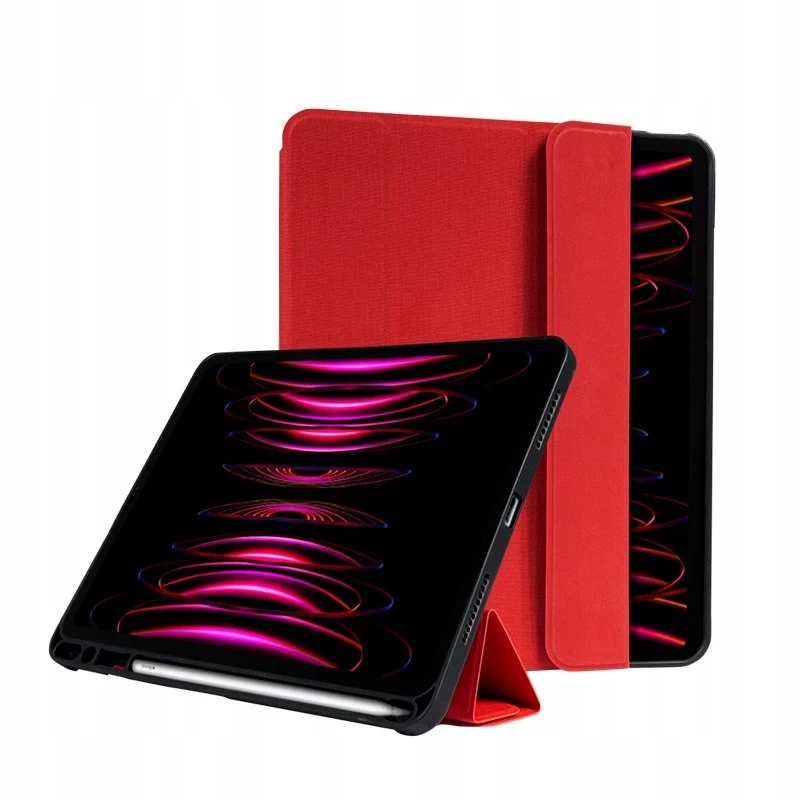 „Crong Flexfolio“ aplanko tipo dėklas 27,7 cm (10,9 colio) skirtas „iPad 11 Pro Air“ raudonas
