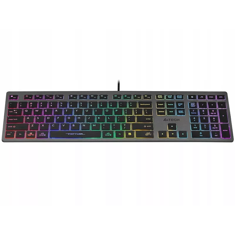 Laidinė klaviatūra A4Tech FSTYLER FX60H su neoniniu apšvietimu