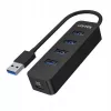 UNITEK uHUB Q4 USB 3.2 Gen 1 (3.1 Gen 1) Type-A 5000 Mbit/s juoda