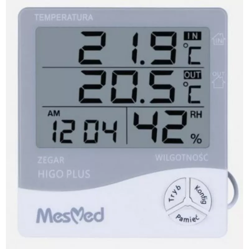 Skaitmeninis higrometras Mesmed MM-778 Higo Plus — temperatūros ir drėgmės ekranas