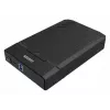 HDD/SSD korpusas Unitek Y-3035 — 2,5/3,5 colio SATA, USB 3.2 Gen 1 (USB Type-B), 6 Gbit/s, juodas, kintamosios srovės adapteris