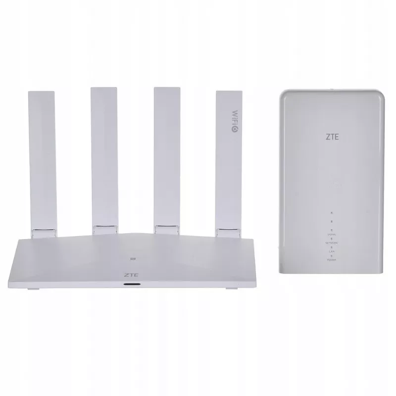 „Wi‑Fi“ maršruto parinktuvo rinkinys „ZTE MC889“ su 5G LTE lauko įrenginiu, „Wi‑Fi 6“, dviejų dažnių 2,4/5 GHz, 160 MHz, 5x Gigabit prievadai, PoE, IP65 lauko