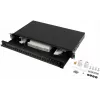 Šviesolaidinė skirstomoji dėžė Rack 1U 24x SC LC 19