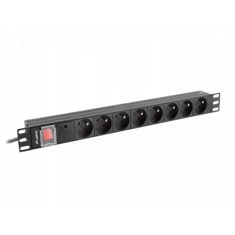 Maitinimo paskirstymo įrenginys Lanberg PDU-08E-0200-BK