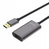 USB kabelis UNITEK Y-271 5m USB 2.0 pilkas