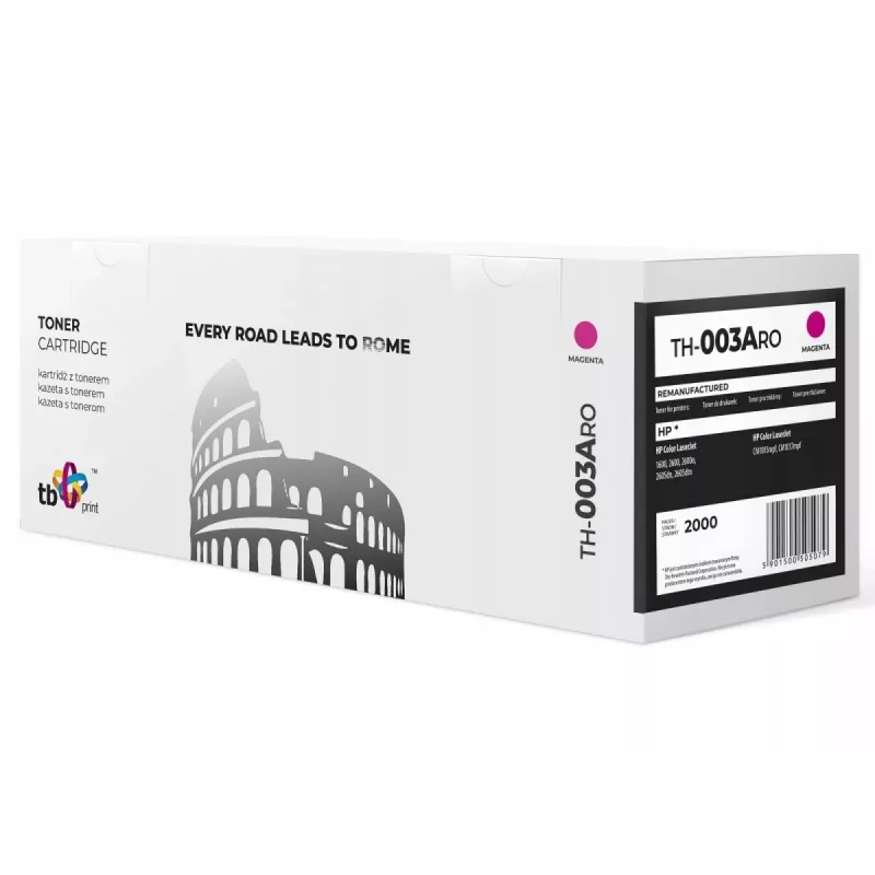 Toner TH-003ARO (HP Q6003A) Purpurinė perdirbta nauja OPC