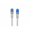 LANBERG tinklo kabelis RJ-45 į RJ-45 S/FTP PCF6A-10CC-0050-S, 0,5 m, CCA laidininkas, 500 MHz, LSZH, pilkas
