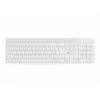 Pilno dydžio laidinė klaviatūra NATEC NAUTILUS NKL-1951, 105 klavišų, US International QWERTY, balta, USB, 1,8 m