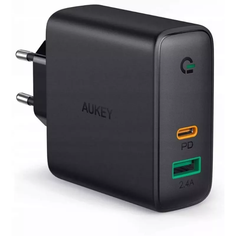 PA-D3 Sieninis įkroviklis 2xUSB Power Delivery (1xUSB+1xUSB C) 5.4A 60W Dynamic Detect