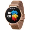 Išmanusis laikrodis Garett Verona Gold Steel AMOLED Bluetooth IP67 GPS SMS