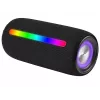 Nešiojama stereofoninė kolonėlė TRACER Stripe Juoda — 10 W RMS, Bluetooth/laidinis, USB-A ir USB-C, MicroSD, įmontuota baterija (iki 5 val.)