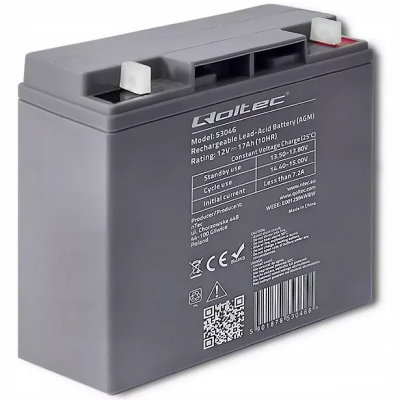Baterija Qoltec 53046 belaidžiam įrankiui 17 Ah 12 V