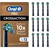 Oral-B Pro CrossAction pakeičiamos šepetėlių galvutės, 12 vnt.