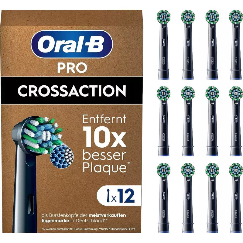 Oral-B Pro CrossAction pakeičiamos šepetėlių galvutės, 12 vnt.