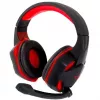 Žaidimų ausinės ESPERANZA BLACKBIRD, mikrofonas, USB/Jack 3,5 mm, juoda/raudona