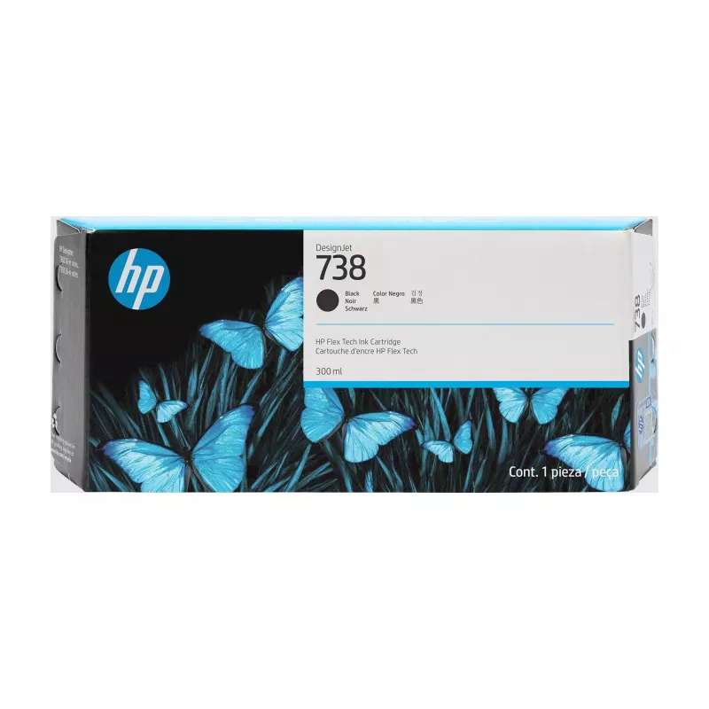 HP 738 300-ml juoda DesignJet rašalo kasetė