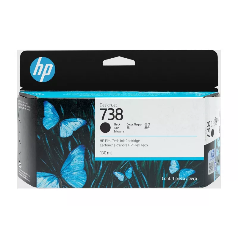 Rašalo kasetė HP 498N4A 738 juoda, suderinama su HP spausdintuvais, pakaitinis juodas rašalas
