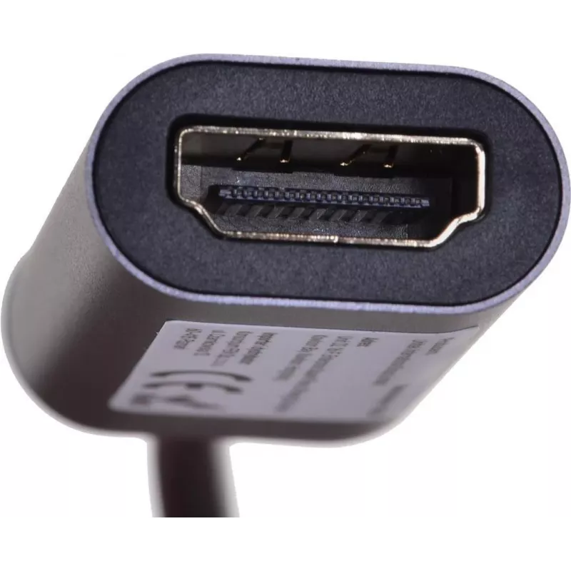 UNITEK V1420A vaizdo kabelio adapteris 0,15 m USB Type-C HDMI pilkas