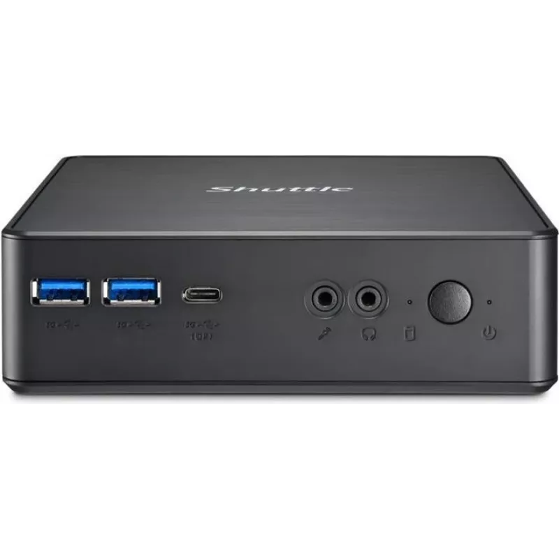 Shuttle XPC Nano PC NC40U5, Intel Core i5-1235U, 1x HDMI, 1x DP, 1x USB-C/DP, 6x USB3.2, 1x 2,5 colio lizdas, 2x M.2, 1x LAN, RAID, 24/7 nuolatinis veikimas, įsk. VESA ir stovą