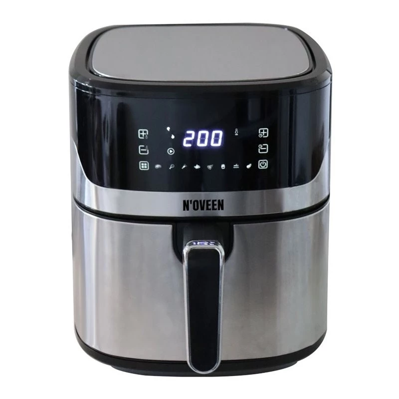 Karšto oro gruzdintuvė NOVEEN AF550 — 6,5 l talpa, 1600 W, iki 200 °C, 8 programos