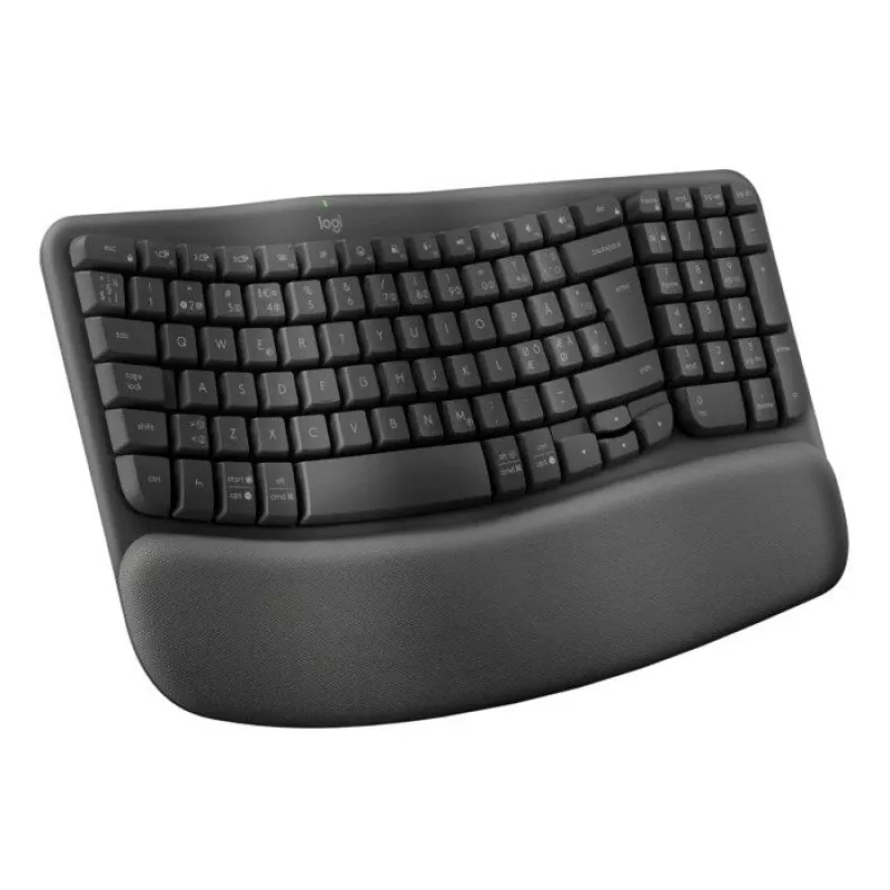 Klaviatūra Logitech Wave Keys Office RF belaidė + Bluetooth QWERTY danų, suomių, norvegų, švedų grafitas