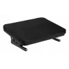 Kojų atrama MACLEAN MC-460 ergonominė minkšta metalinė kojų atrama, neslystanti bazė, pasvirimas -20–20°, maks. apkrova 20 kg, juoda