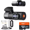 Automobilinis vaizdo registratorius VANTRUE N5 Nexus 5 — 4 kanalų vaizdo registratorius, 2592×1944 pagrindinis, 160° priekis/salonas, GPS, Wi‑Fi, IPS ekranas, MicroSD iki 512 GB
