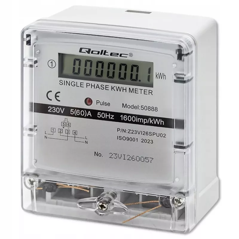 Vienfazis elektroninis energijos suvartojimo skaitiklis 230 V LDC