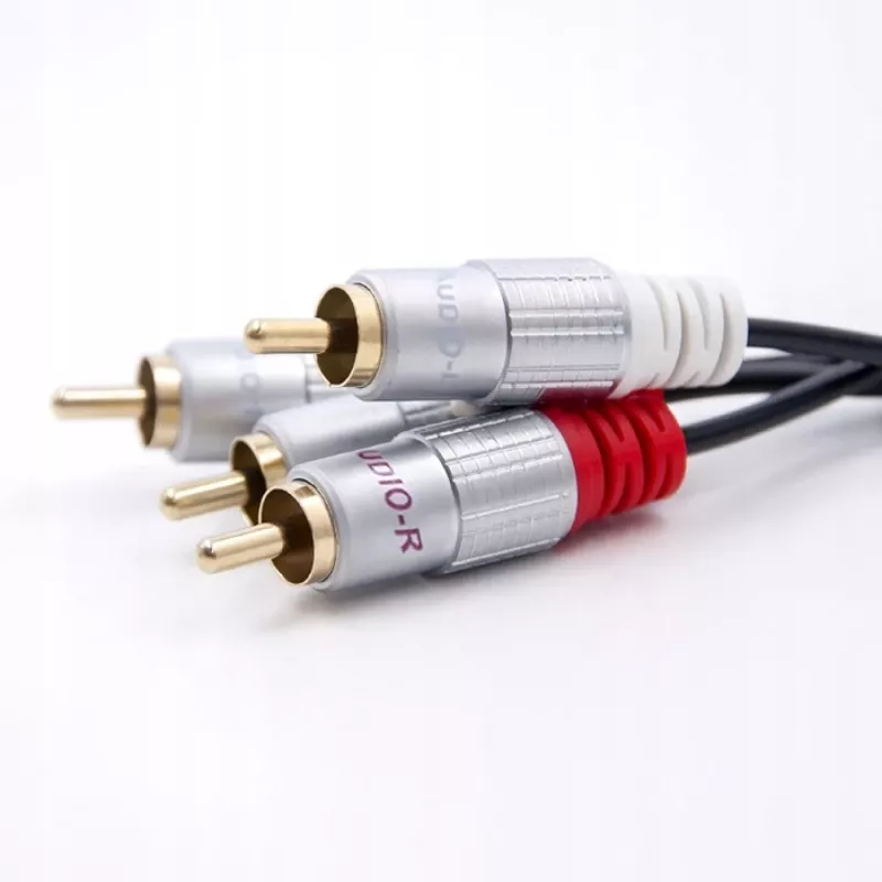 Garso kabelis Qoltec 52337 2 m 2 x RCA juodas