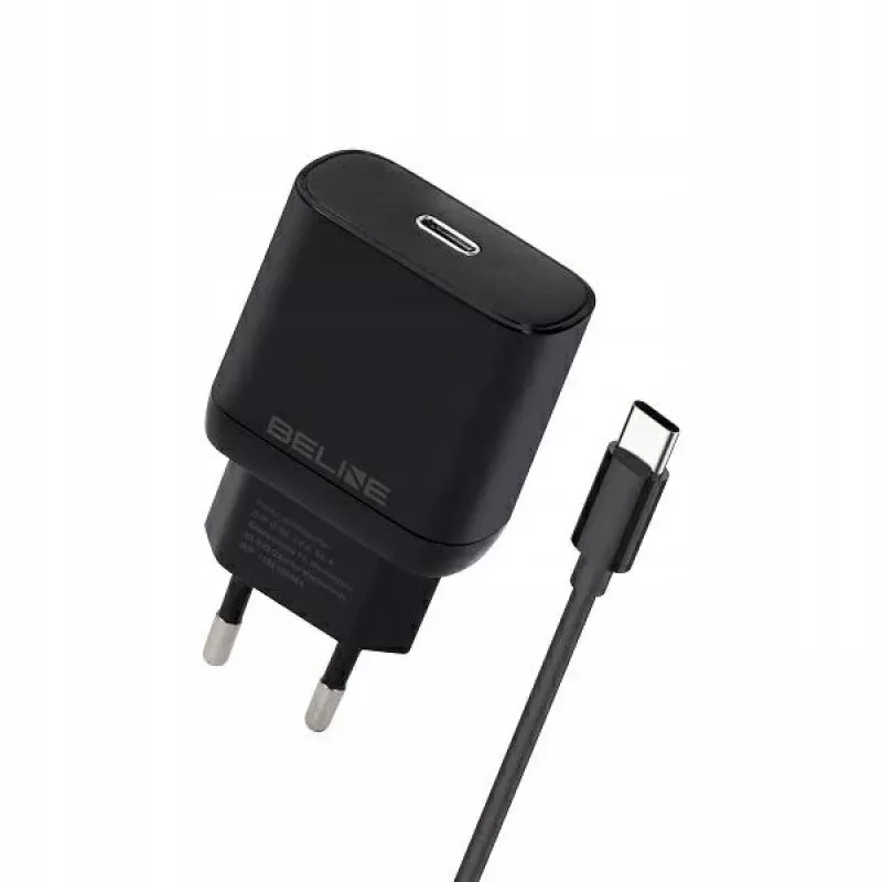 Beline Beli02176 30 W USB-C įkroviklis su USB-C kabeliu, juodas
