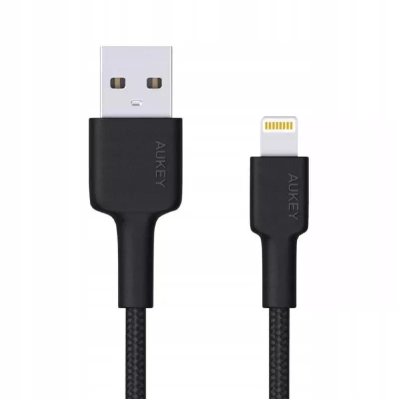 „Lightning“ laidas AUKEY CB-AL05 1 m, juodas