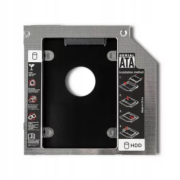 Nešiojamojo kompiuterio antrasis diskų lizdo adapteris 2.5 HDD 12,7 mm