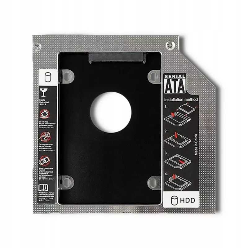 Nešiojamojo kompiuterio antrasis diskų lizdo adapteris 2.5 HDD 12,7 mm