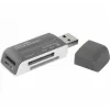 Kortelių skaitytuvas DEFENDER ULTRA SWIFT USB 2.0 modelis 83260 — suderinamas su SD ir microSD kortelėmis