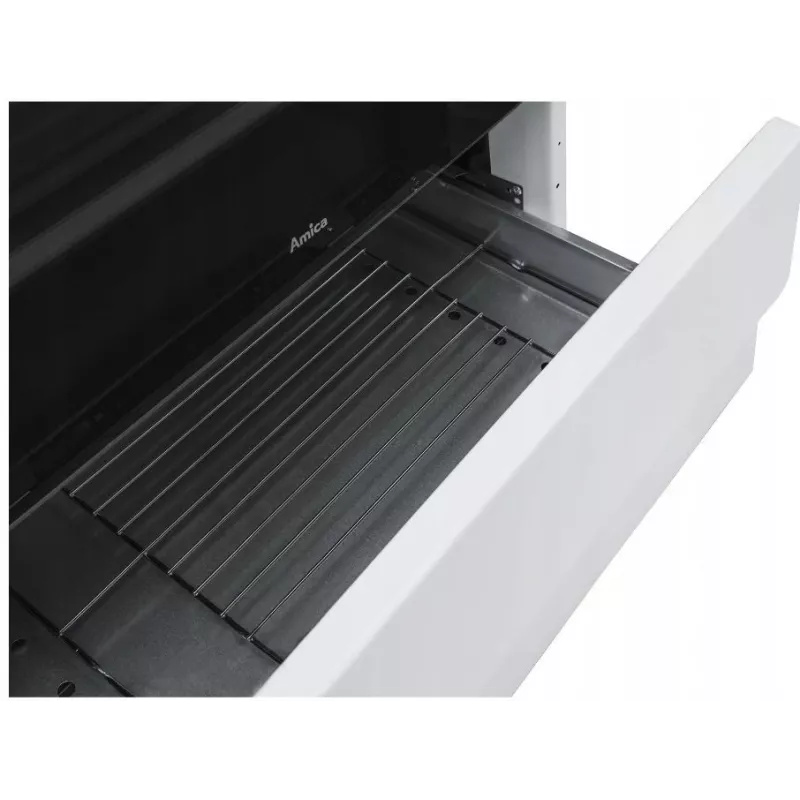 Laisvai pastatoma viryklė Amica SHM51071W elektrinė dujinė balta 4 dujinės zonos 63L