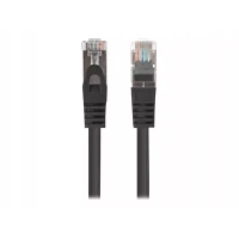 LANBERG Cat6 RJ-45 komutacinis kabelis PCF6-20CC-0200-BK, 2 m, F/UTP, CCA, 250 MHz, 10 Gbit/s, juodas