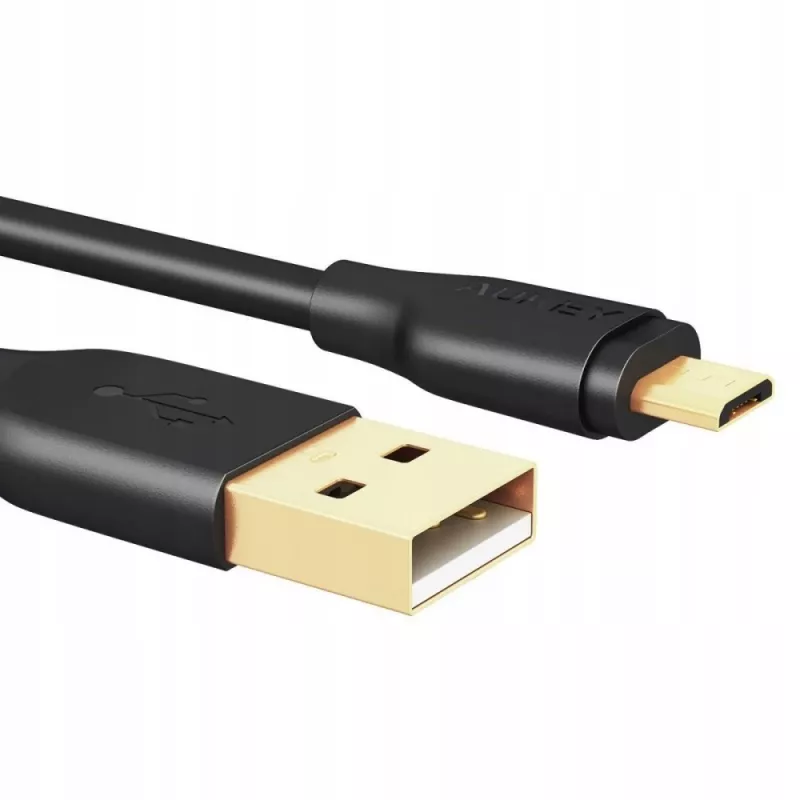 CB-MD1 Juodas greitasis laidas Quick Charge micro USB-USB | 1m | 5A | 480 Mbps