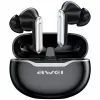 Awei ausinės Bluetooth 5.3 T50 TWS įkrovimo dėklas / juodos