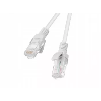 Tinklo kabelis LANBERG Cat6 RJ-45 į RJ-45, vytos varinės gijos, U/UTP, 1,5 m, baltas