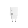 Vidinis AC greito įkrovimo įkroviklis NATEC RIBERA 12V 20W USB-C PD 3.0 + USB-A Samsung AFC baltas